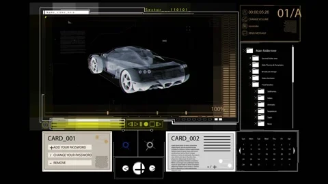 HUD - Complex - Car Stock-Footage 163583192