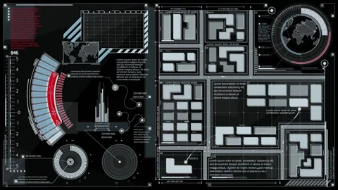 HUD - Complex - City Video stock 163583797