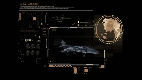 HUD - Complex - Fighter Stock Footage 163584071