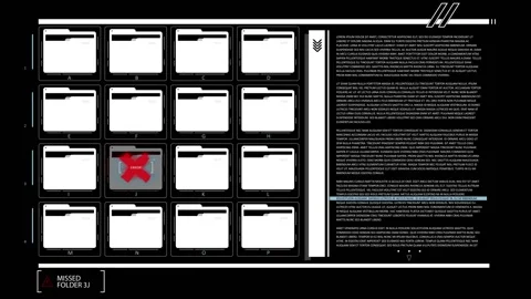 HUD - Complex - Folders Stock Footage 163584091