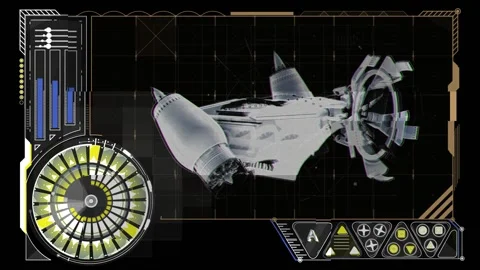 HUD - Complex - Spaceship Stock Footage 163586565