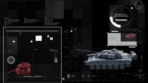 HUD - Complex - Tank Video stock 163586548