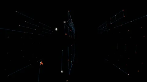 HUD Connected Characters Stock-Footage 160610043