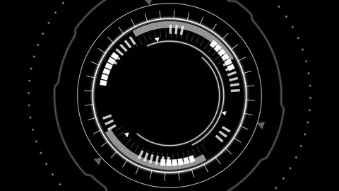Hud Control Panel. Futuristic viewfinder. Stock Footage 84679745