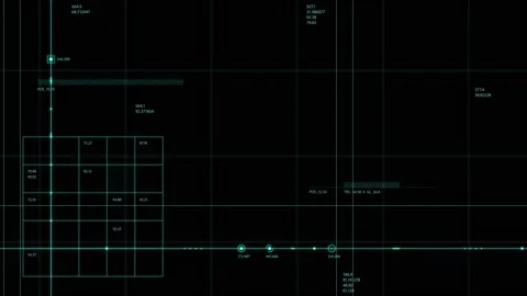 HUD data noise 53 Stock Footage 221893071