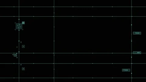 HUD data noise 56 Stock Footage 221893072