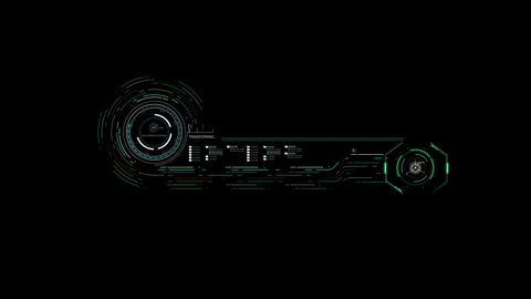 HUD Data Transfer Screen Sci-Fi UI File Processing Interface 動画素材 338385621