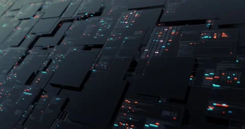 HUD data User Interface. Programming source code abstract background. Stock Footage 140915656