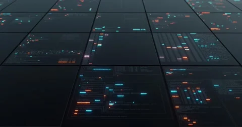 HUD data User Interface. Programming source code abstract background. Stock Footage 140919272