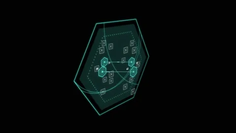 HUD data vis 48 Stock Footage 221893121