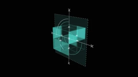 HUD data vis 50 Stock Footage 221893133