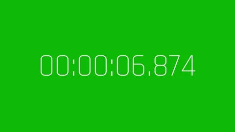 HUD Digital Countdown Timer Motion Graph... | Stock Video | Pond5