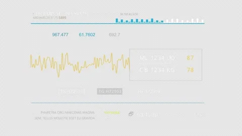 HUD digital Data User Interface screen text. Видео 329065184