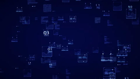 Hud digital elements Stock-Footage 85954532