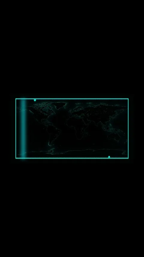 Hud digital globe earth sci fi futuristic background seamless loop vertical.. Stock Footage 344284999