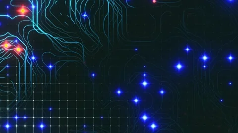 HUD digital Internet technology and cyber security concept.  스톡 동영상 227975878