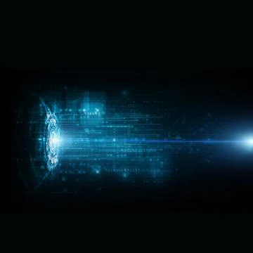 Hud digital lines technology background hitech data connection Stock Photos