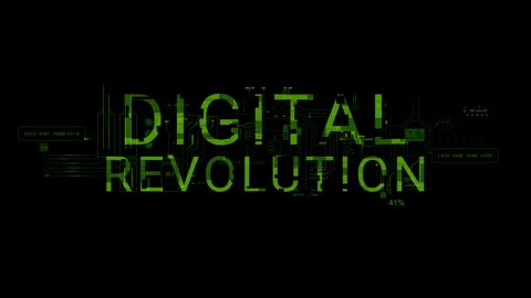 HUD Digital revolution Data Information digital programming code Yellow text. 스톡 동영상 290940608
