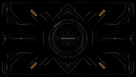 Hud Display 10 스톡 일러스트