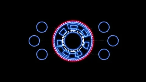 Hud display for data analysis and digital interface. Abstract user interfac.. Vidéo 334048073