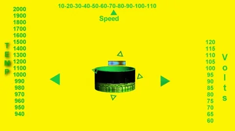 HUD Display Overlay (Heads Up Display) Video stock 21898652