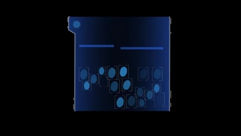 HUD display screen frames Stock Footage 301216501