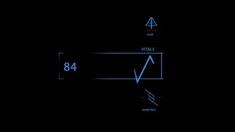 HUD display screen frames Stock Footage 301216505