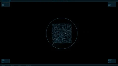 Hud display shows data visualization in a digital format during a virtual s.. Stock Footage 328435570