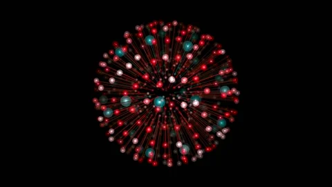 HUD Double Particle Glowing Sphere Stock-Footage 160610080