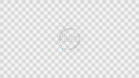 HUD element - animation of 3D virtual server. Stock Footage 241502698