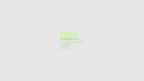 HUD element - animation of abstract code snippet. Stock Footage 241024353