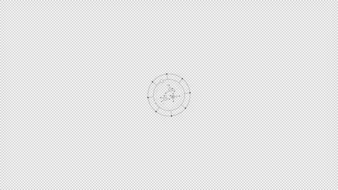 HUD element - animation of abstract infographic fragment. Stock Footage 244959384