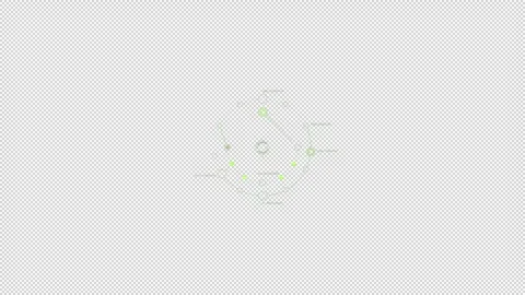 HUD element - animation of abstract navigation infographics. Stock Footage 241024107