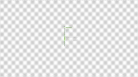 HUD element - animation of abstract vertical indicator. Stock Footage 241024243