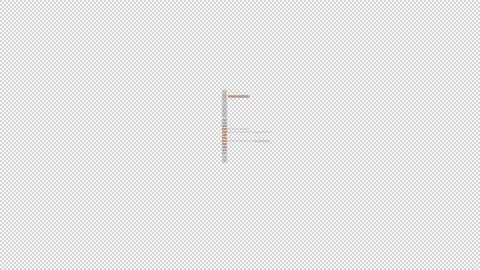 HUD element - animation of abstract vertical indicator. Stock Footage 244825867