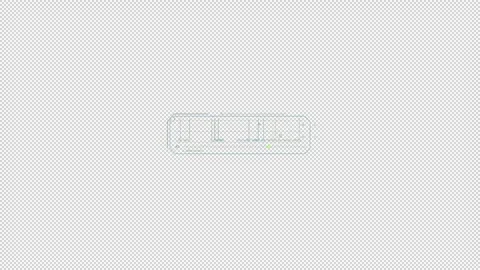HUD element - animation of box with abstract indicators. Stock Footage 241023763