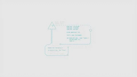 HUD element - animation of the decoding fragment. Video stock 241503185