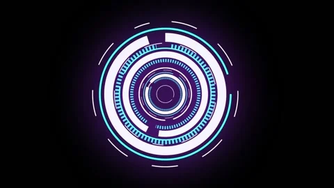 HUD element. Animation of HUD Heads up display motion graphic Stock Footage 137821764