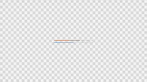 HUD element - animation of linear progress indicators. Stock Footage 242390161