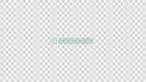 HUD element - animation of a text block decoding. Video stock 241503076