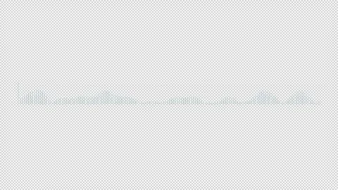 HUD element audio spectrum - sound wave indicator. Stock Footage 241503382