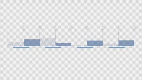 HUD element audio spectrum - sound bar equalizer. Stock Footage 242390710