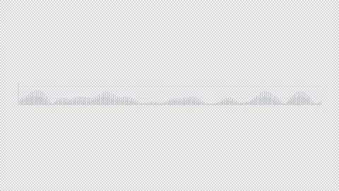 HUD element audio spectrum - sound wave indicator. Stock Footage 244826015