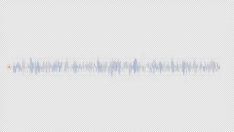 HUD element audio spectrum - sound wave player. Stock Footage 244826182