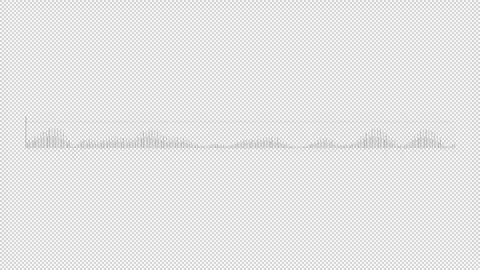 HUD element audio spectrum - sound wave indicator. Stock Footage 244948364