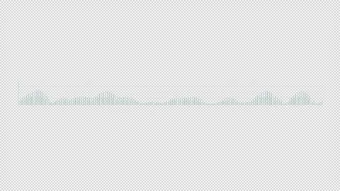 HUD element audio spectrum - sound wave indicator. Stock Footage 245466922