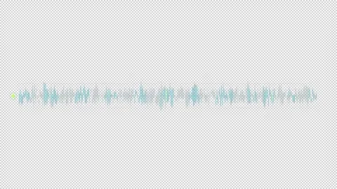HUD element audio spectrum - sound wave player. Stock Footage 245466964