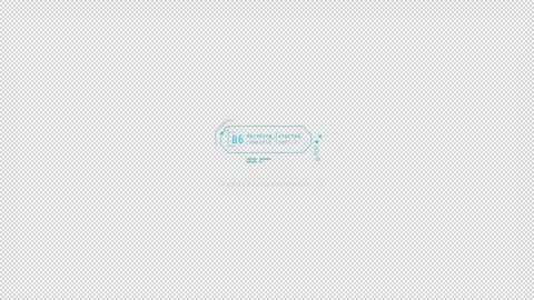 HUD element - decoding with code lines conversion. Video stock 241503092