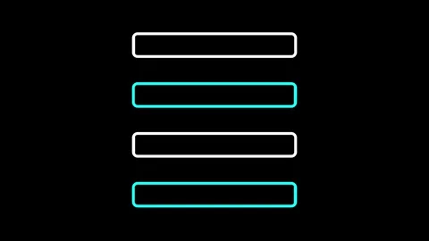 HUD Element for digital interface design animation isolated on black background Stock Footage 321648833
