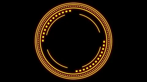 HUD element - futuristic loading pending screen, loopable parts, alpha mask i Stock Footage 108293511